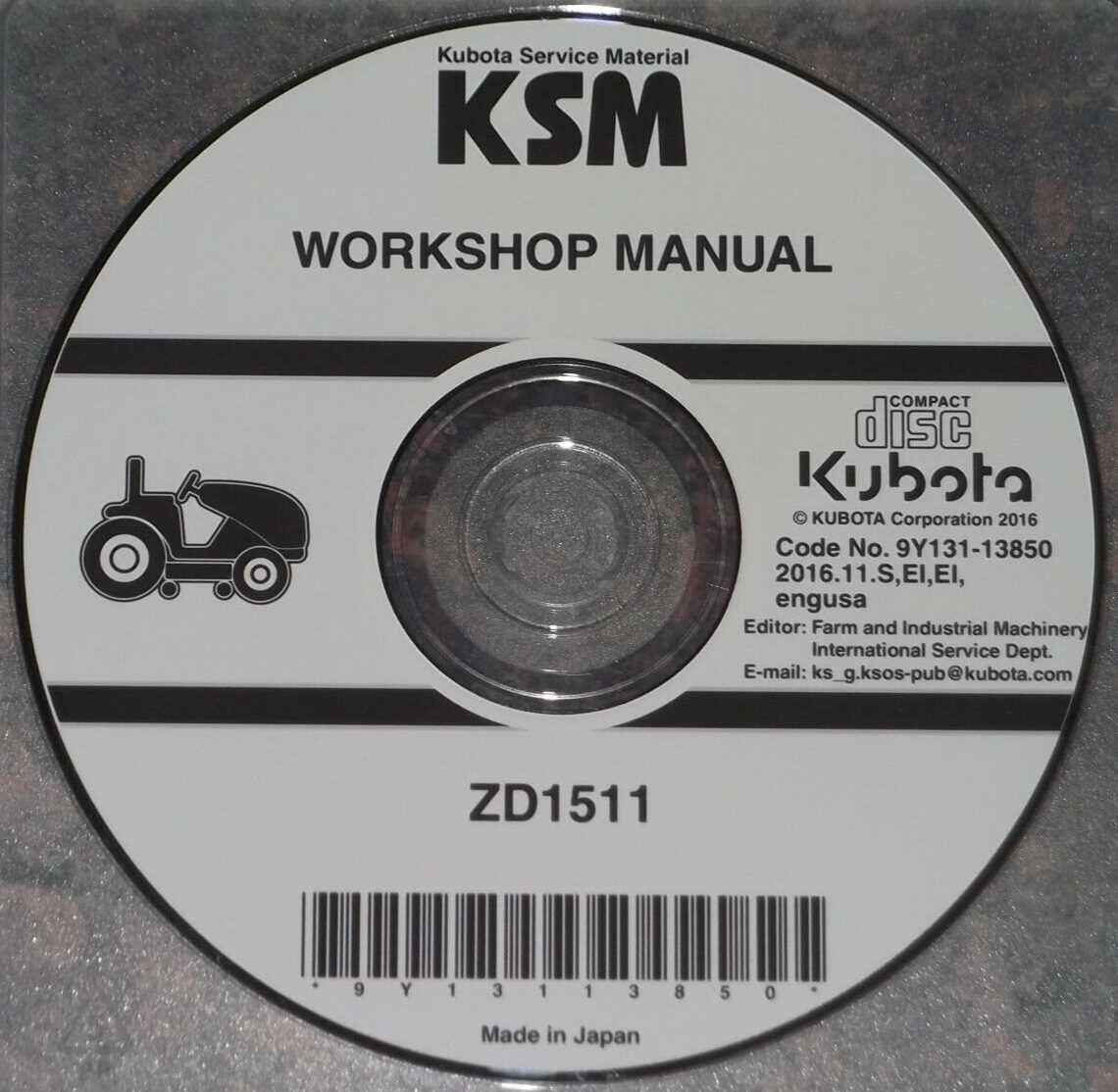 kubota zd1511 owners manual