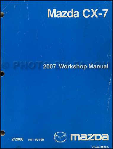 2007 mazda cx 7 owners manual