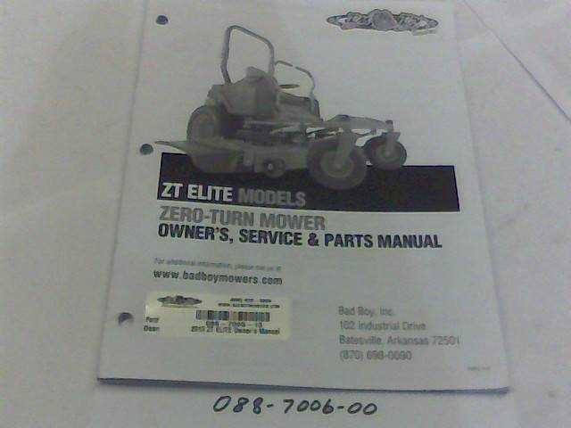 lawn mower owners manual