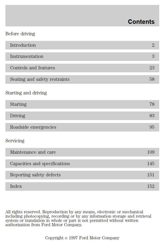 ford crown victoria owners manual