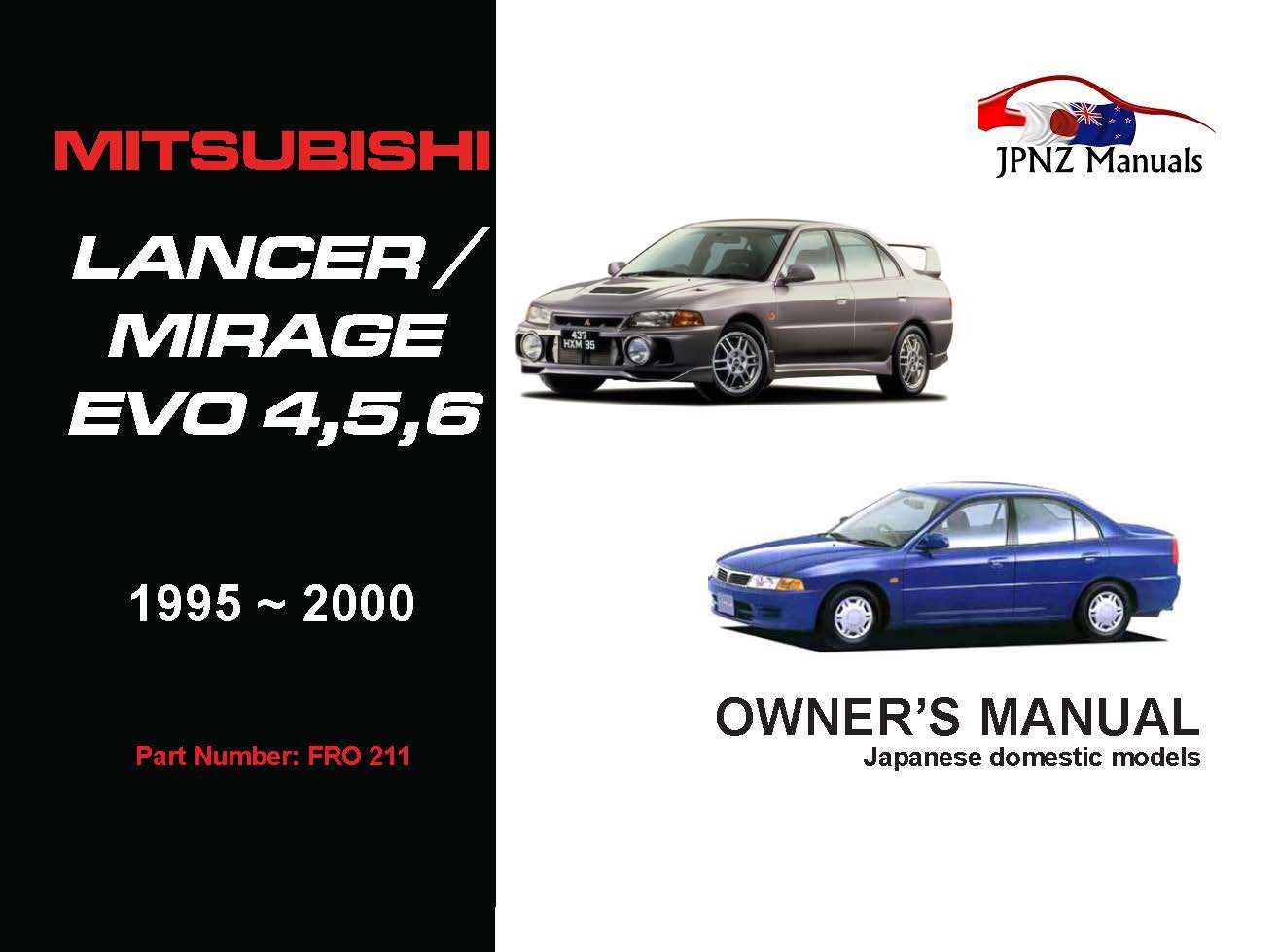 mitsubishi lancer 2006 owners manual