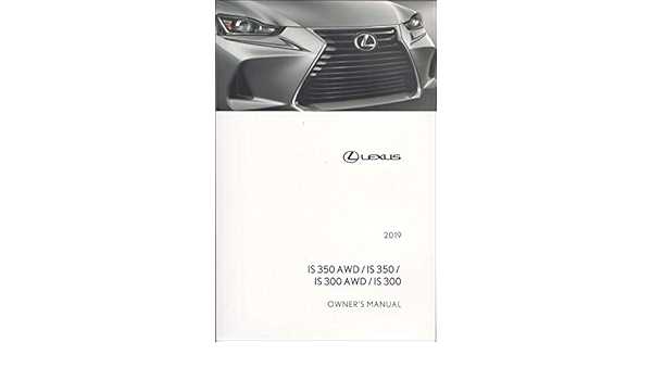 lexus is300 owners manual