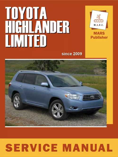 2008 toyota highlander owners manual