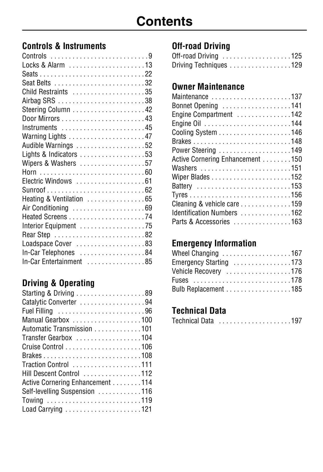 2000 land rover discovery owners manual