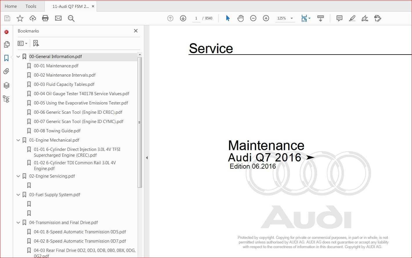 2008 audi q7 owners manual