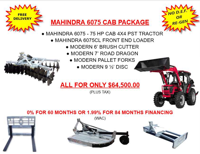 mahindra 6075 owners manual