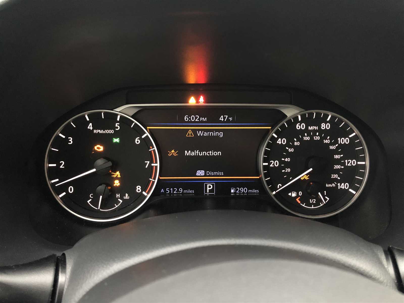 malfunction see owners manual nissan altima 2022