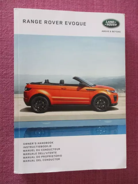 owners manual range rover evoque