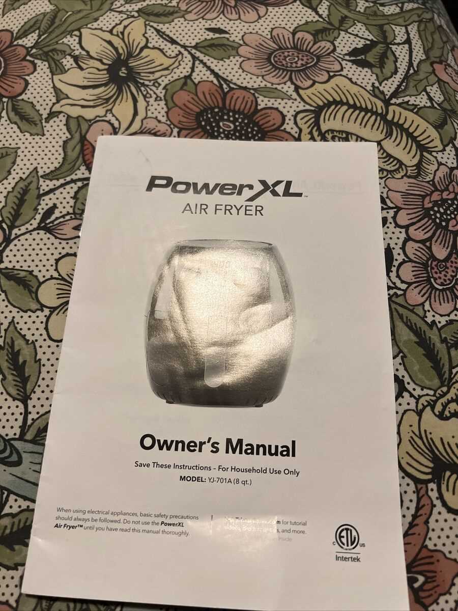 owners manual for power xl air fryer