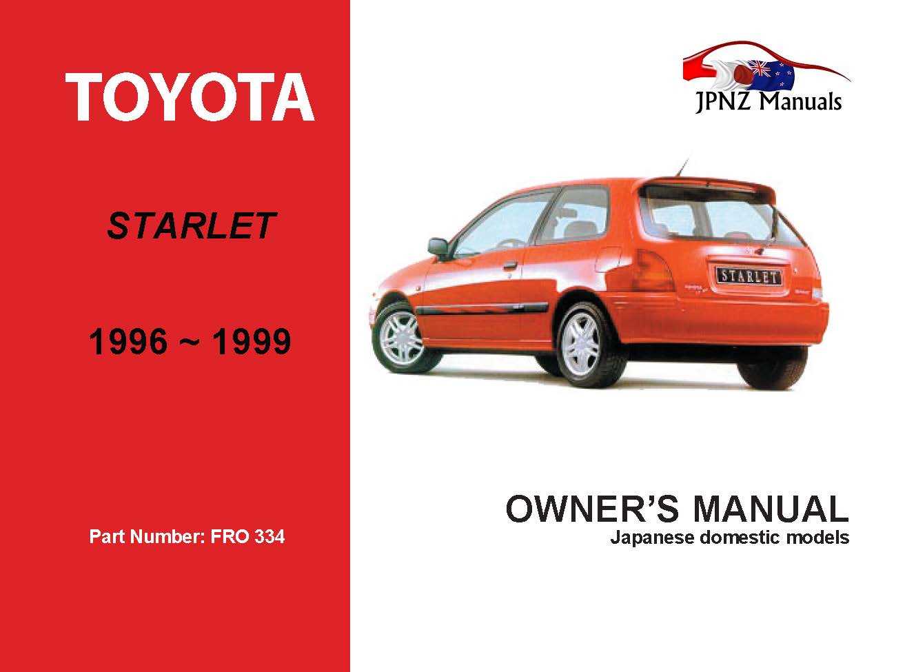 1999 corolla owners manual