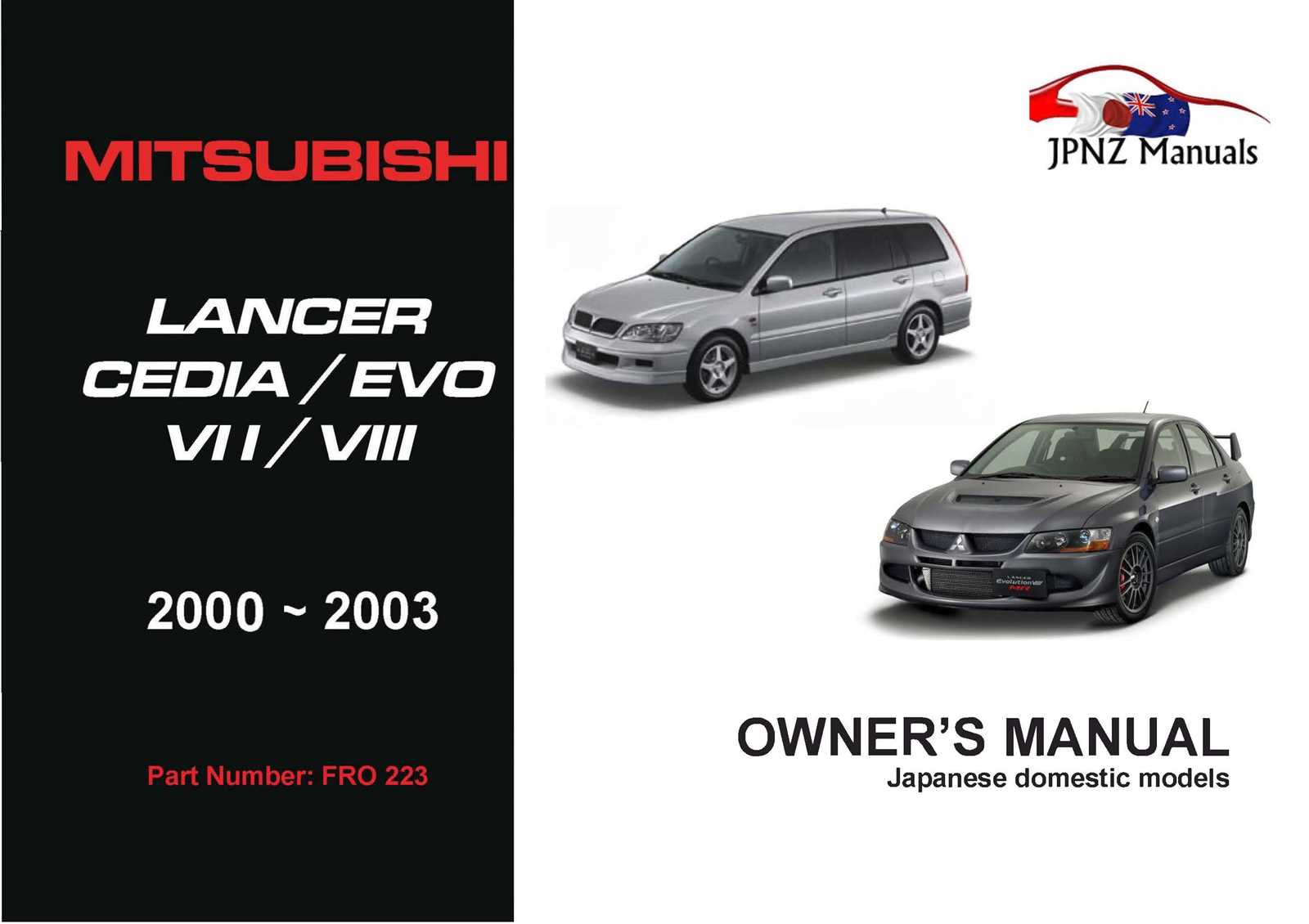 mitsubishi lancer owners manual