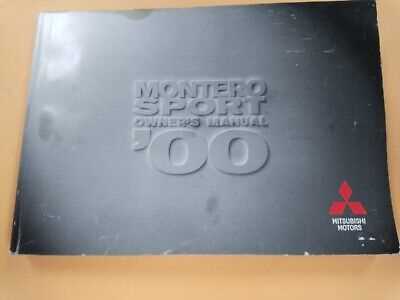 mitsubishi montero sport owners manual