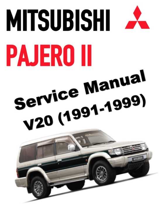 mitsubishi pajero owners manual