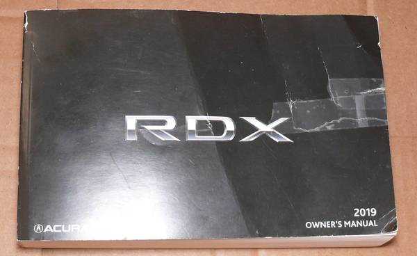 acura rdx owners manual 2019