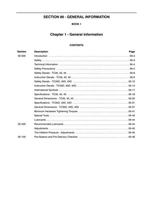 new holland tc35a owners manual