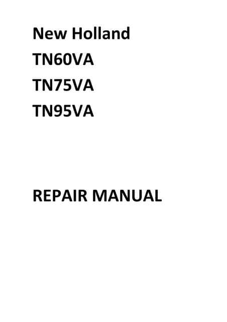 new holland tc35a owners manual
