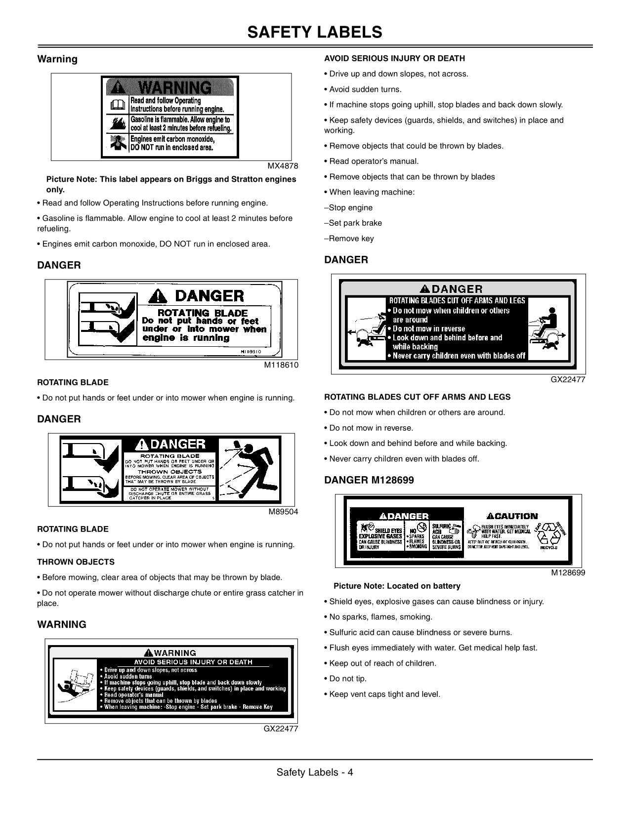 john deere la105 owners manual
