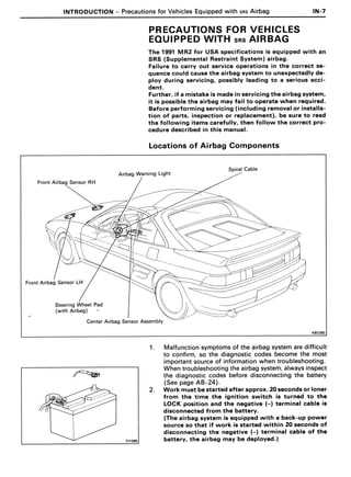 1992 toyota mr2 owners manual