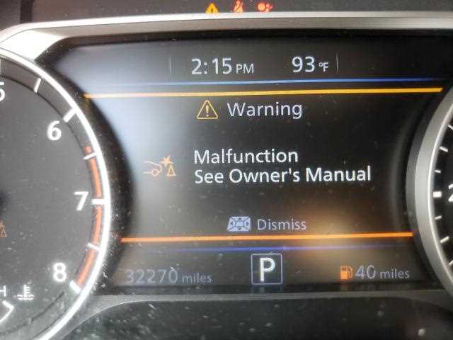 nissan rogue   warning malfunction see owners manual