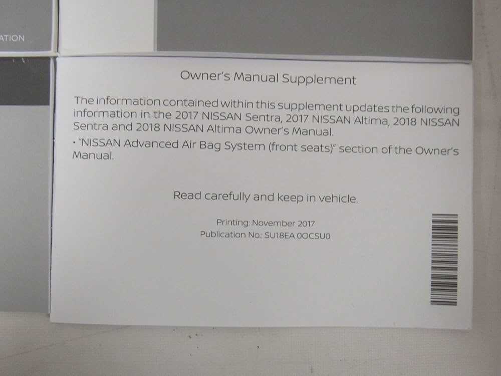 nissan sentra owners manual 2018