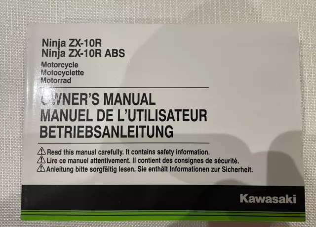 kawasaki zx10r owners manual