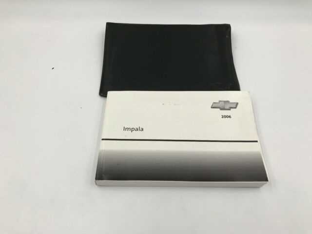 2006 chevy impala ss owners manual