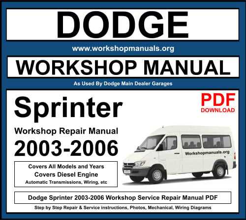 2005 dodge sprinter owners manual