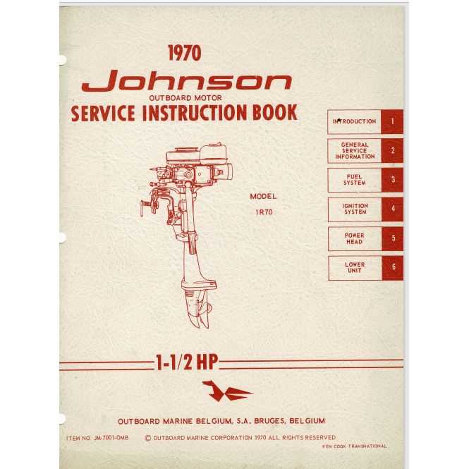 johnson outboard motor owners manual