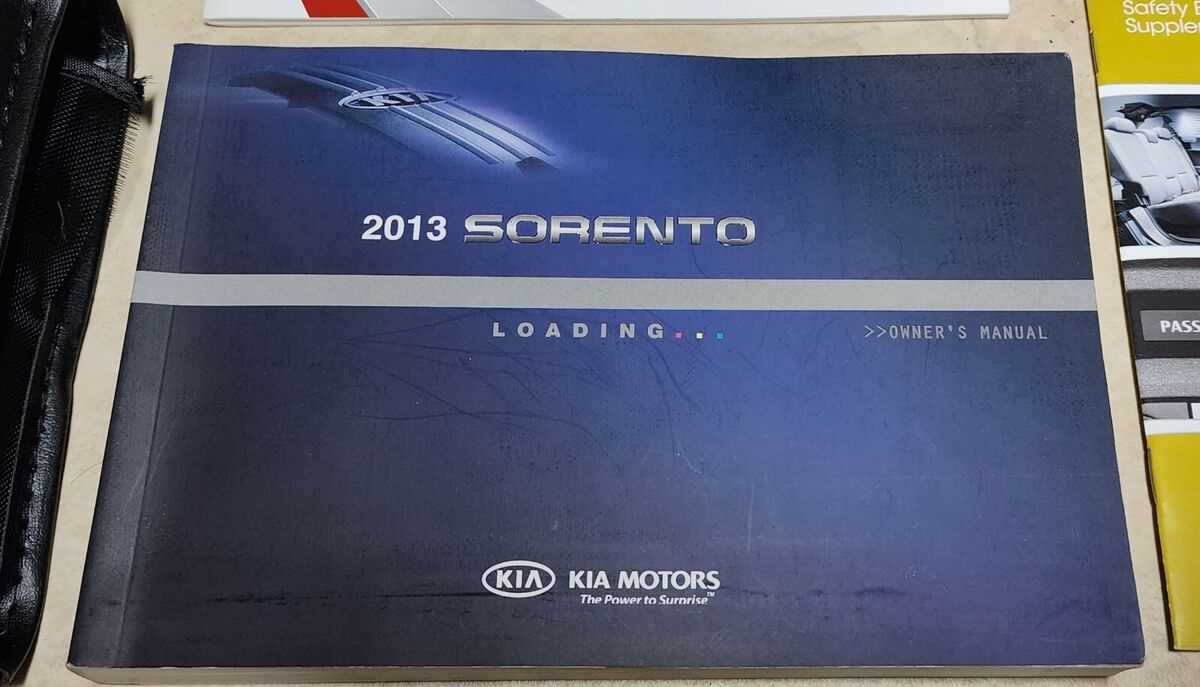 2013 kia sorento lx owners manual