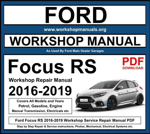 2016 ford focus rs owners manual