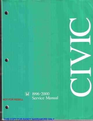 honda civic hybrid owners manual