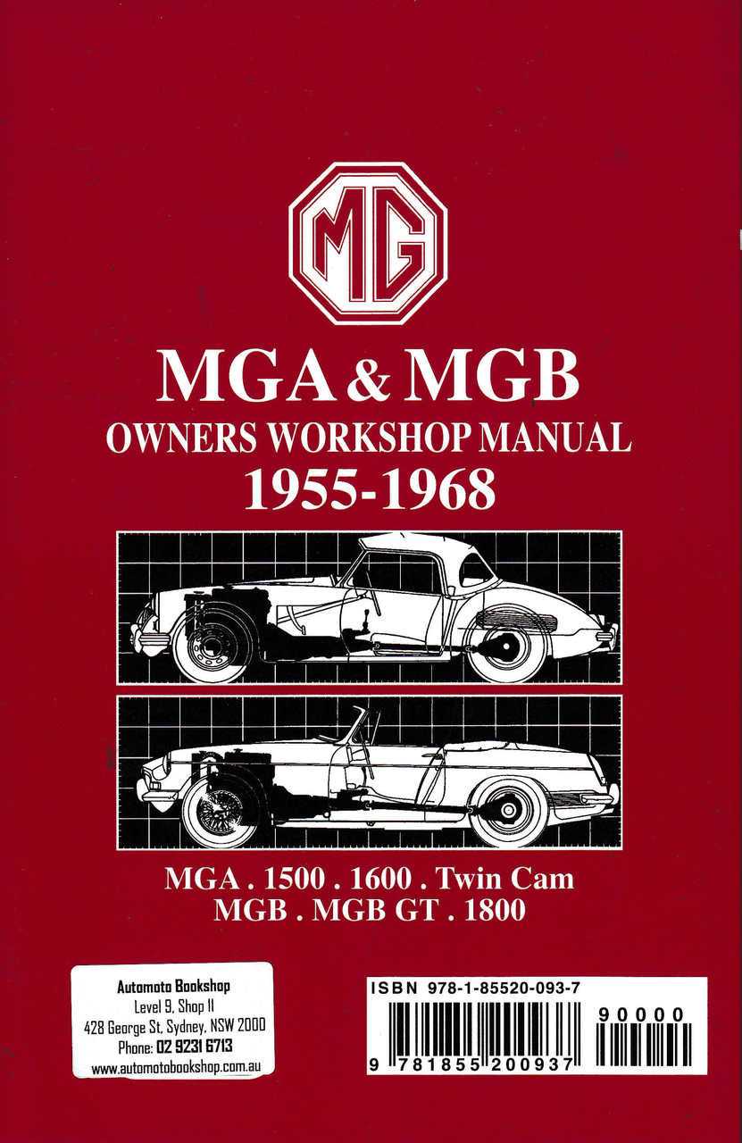 1970 mgb owners manual