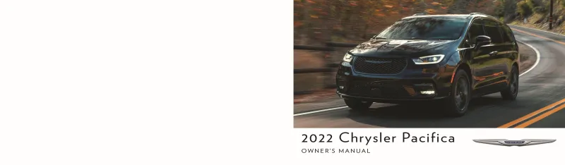 chrysler pacifica owners manual 2022