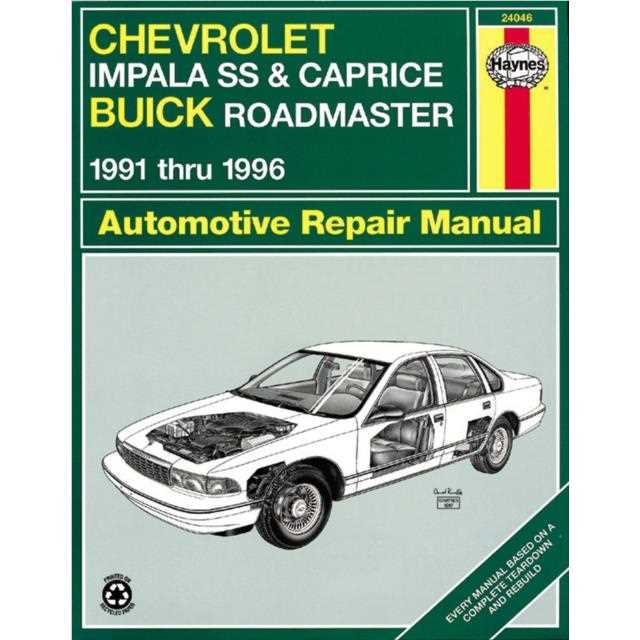 1996 chevy impala ss owners manual