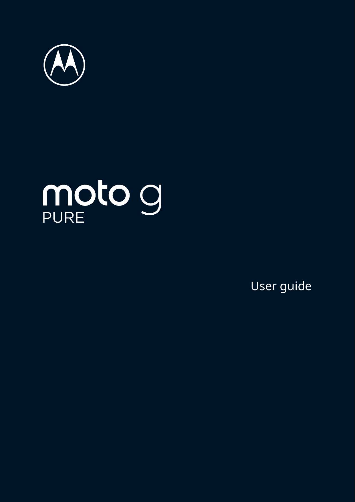 moto g pure owners manual