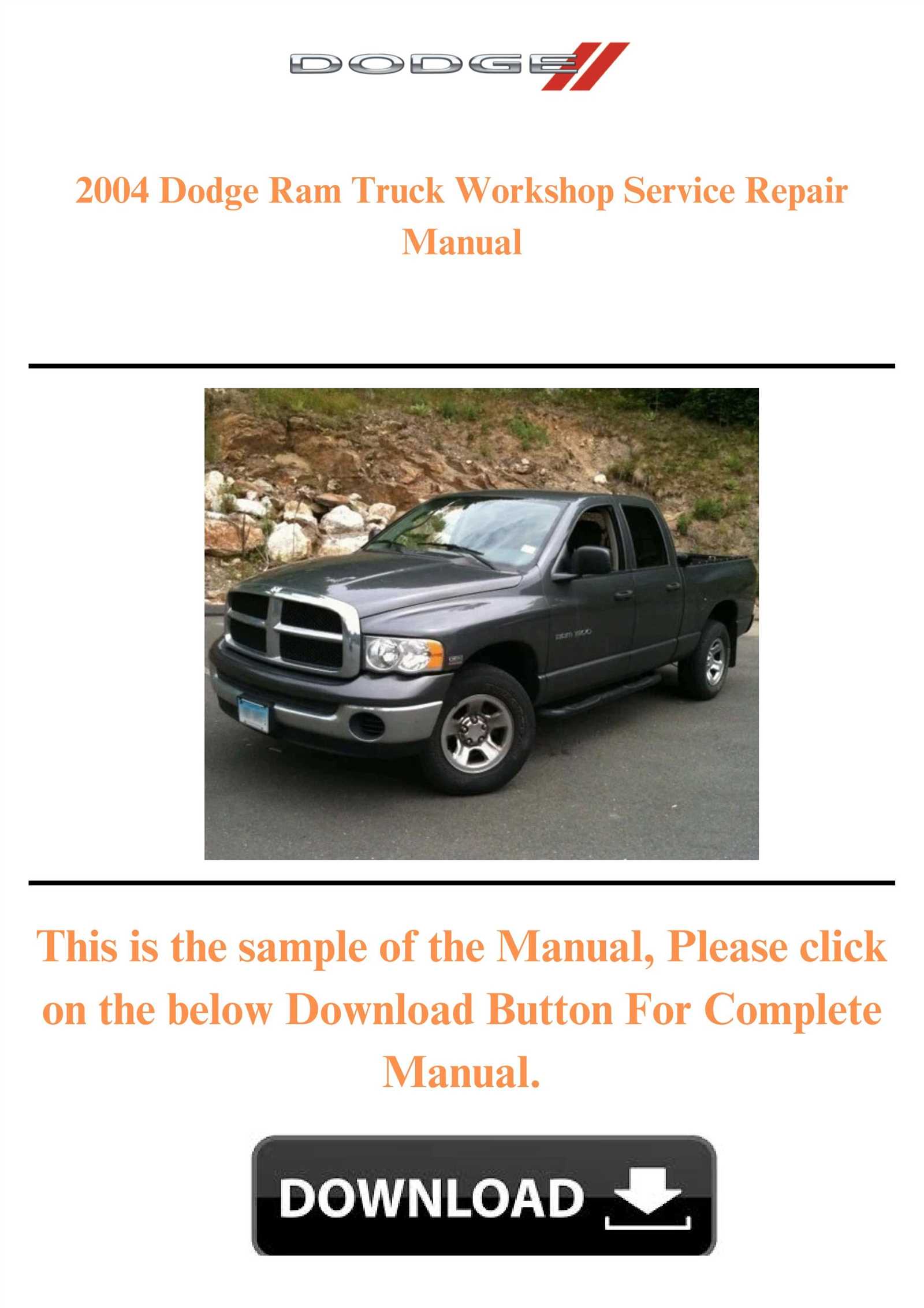 owners manual for 2004 dodge ram 1500