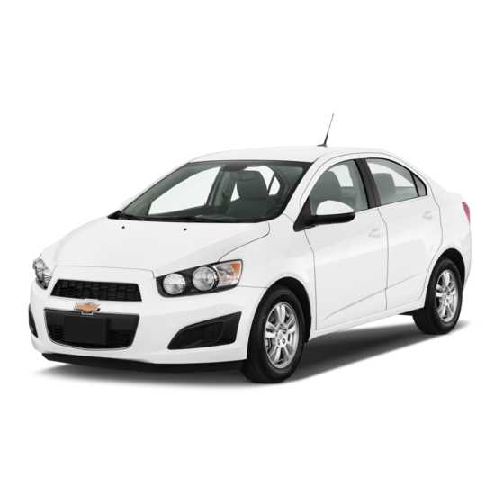 chevrolet sonic owners manual