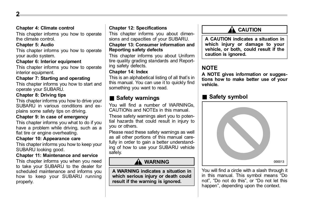 2017 subaru forester owners manual