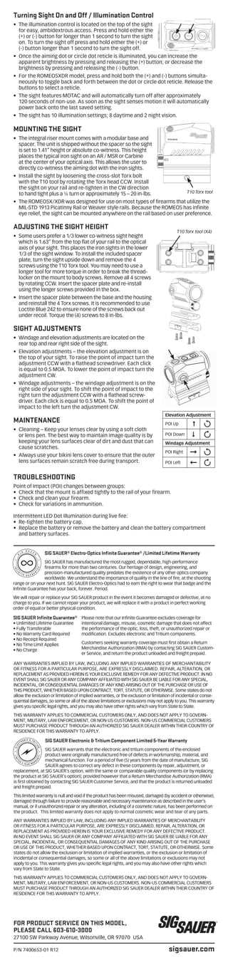 sig 716 owners manual