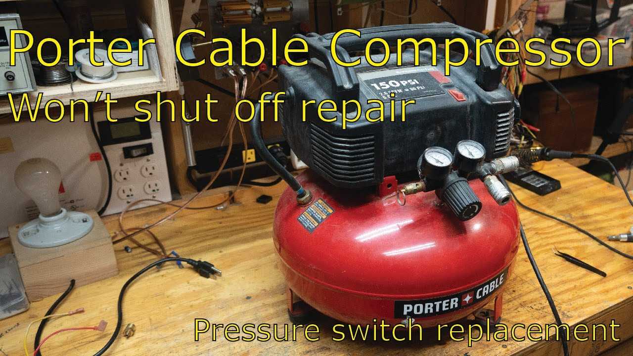 porter cable air compressor owners manual