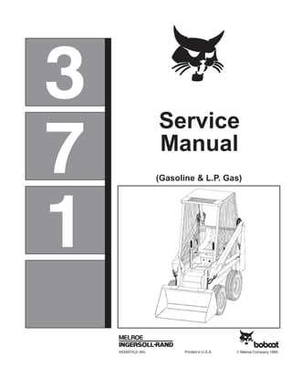 bobcat skid steer owners manual