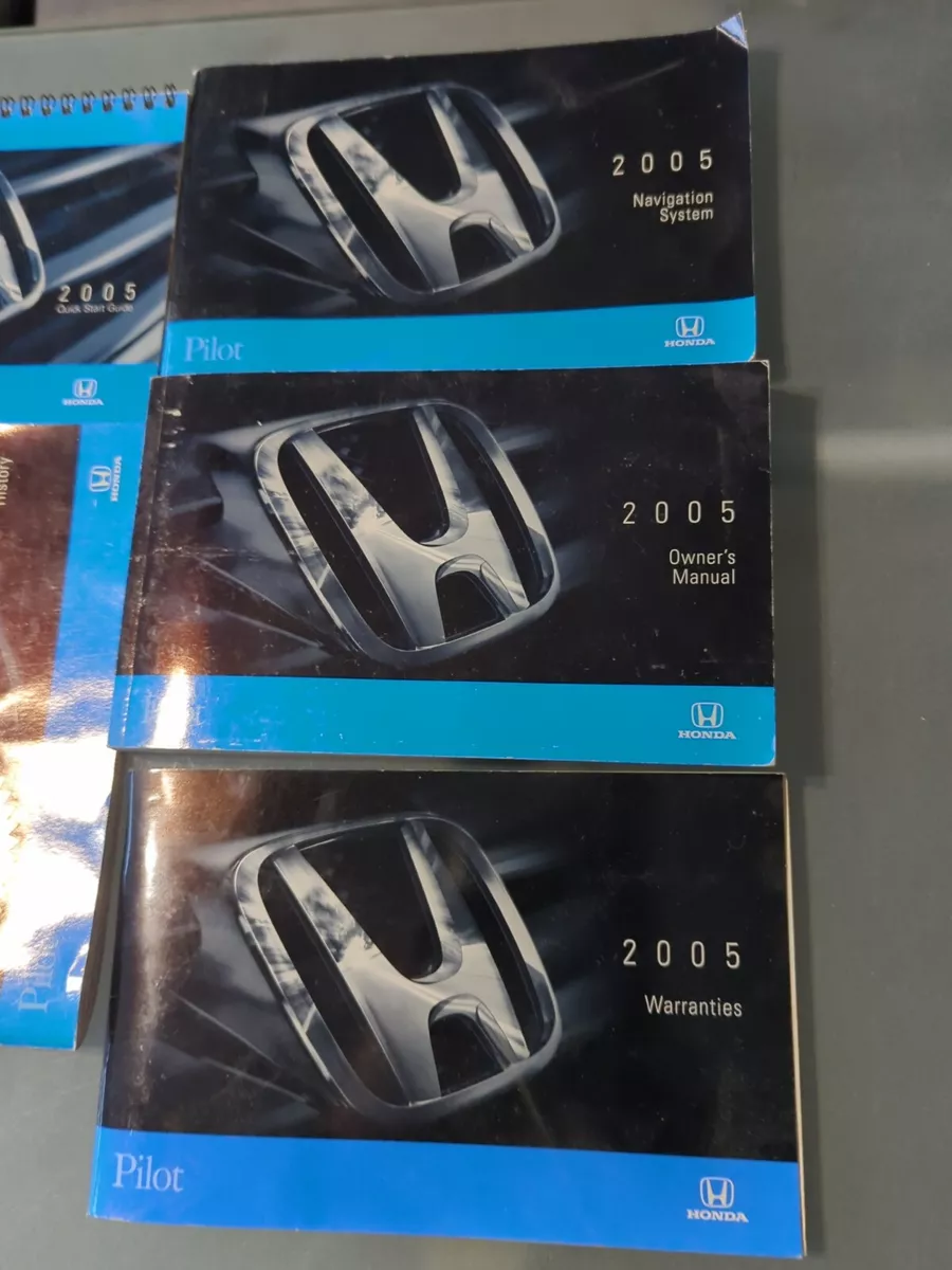 2005 honda pilot owners manual