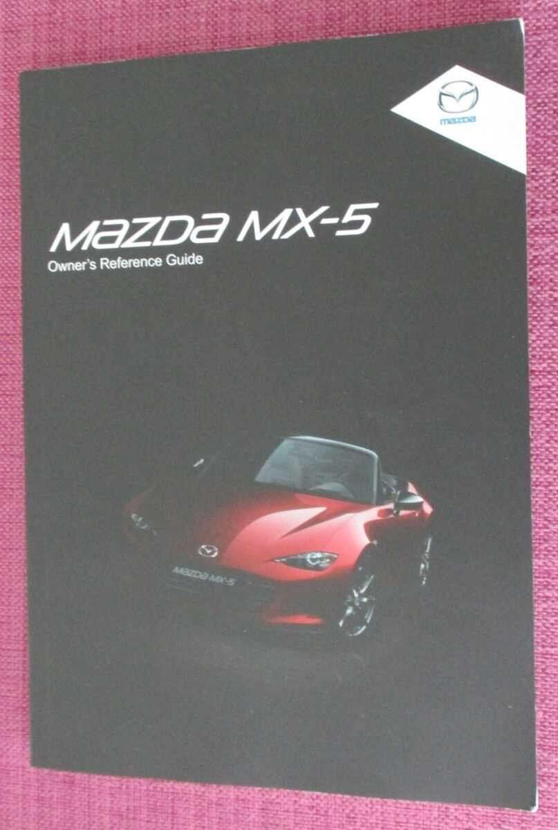 2018 mazda mx 5 owners manual