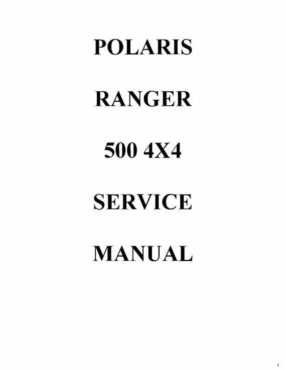 2006 polaris ranger 500 owners manual