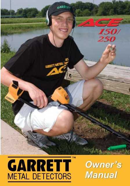 garrett metal detector ace 250 owners manual