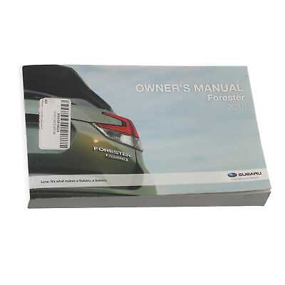 subaru forester 2019 owners manual