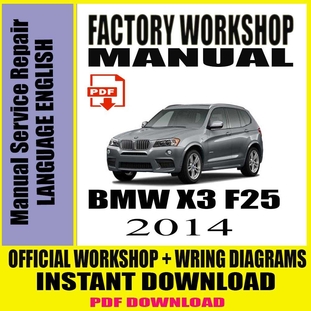 2014 bmw x3 owners manual