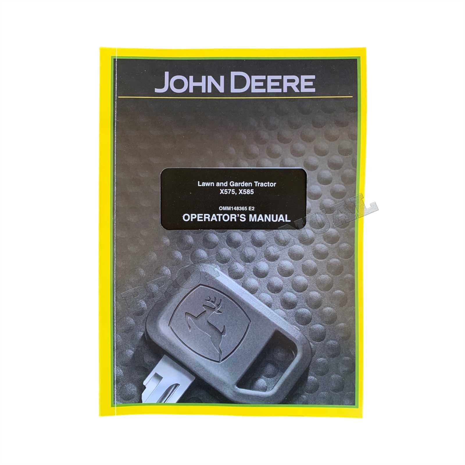 john deere x585 owners manual