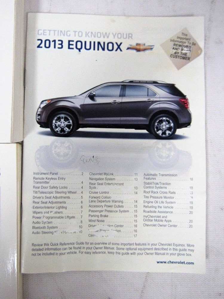 chevy equinox owners manual 2013