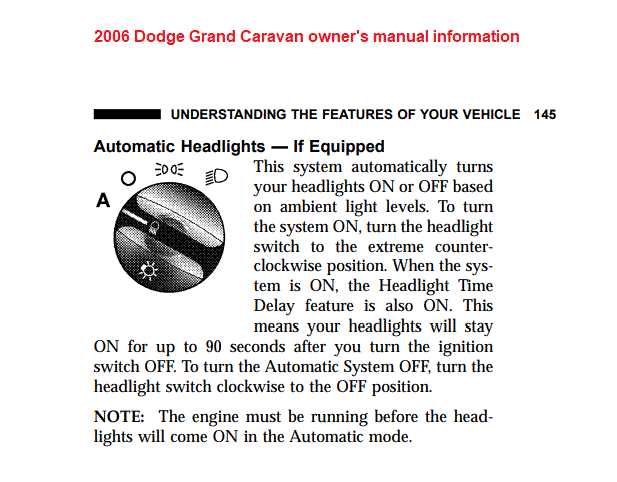 2003 dodge caravan owners manual